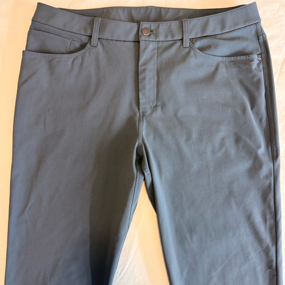 Lululemon ABC Slim-Fit 5 Pocket Pant 30L Warpstreme Gray Size 35 Men - Picture 5 of 10